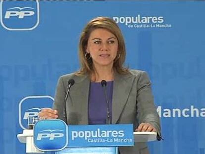 Cospedal critica a Rubalcaba y Chacón por no hacer "propósito de enmienda"