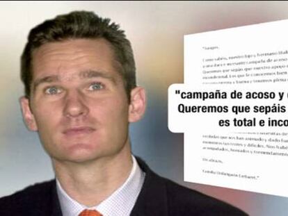 La familia Urdangarin agradece el apoyo y denuncia acoso