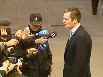 Urdangarin llega a los juzgados de Palma