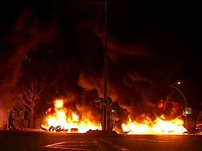 Los piquetes calientan la huelga general