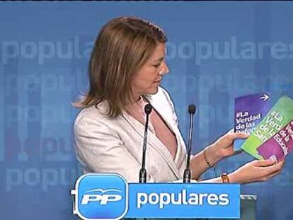 Cospedal y Floriano han presentado hoy la campaña 'Reformas: garantías de futuro` con la que el PP pretende conjurar el desgaste con la vista puesta en las elecciones en Euskadi y Galicia.