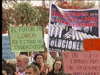 Lorca se manifiesta en las horas previas al aniversario de los terremotos