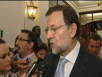 Rajoy: “Hablo con dirigentes europeos y no se plantea un rescate a España”