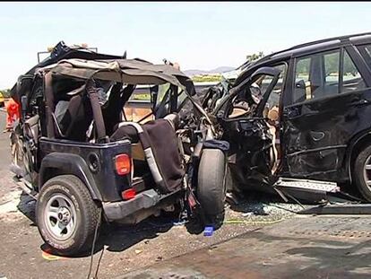 Cuatro muertos y dos heridos graves en un accidente en Vilafranca del Penedès