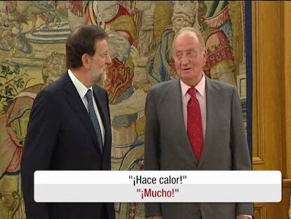 El Rey recibe a Rajoy en Zarzuela para tratar el escenario económico y político