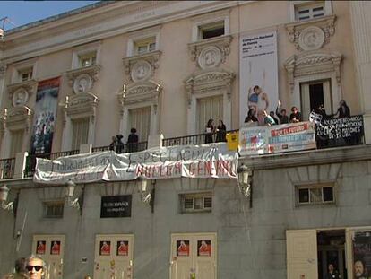 Un grupo de actores se encierra en el Teatro Español de Madrid