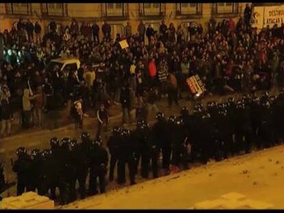 La policía portuguesa carga en Lisboa contra los manifestantes