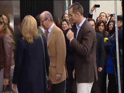 El Rey recibe a Urdangarin en el hospital