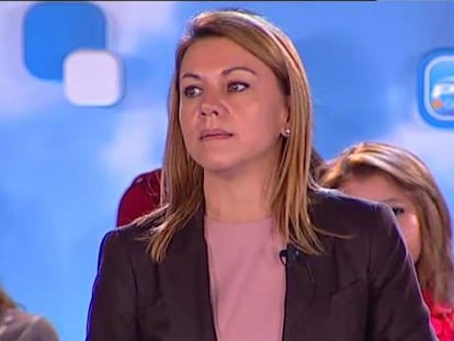 Cospedal: “¿A que si yo tuviera cuentas en Suiza habría tenido que dimitir?”