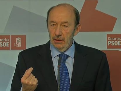 Rubalcaba: “Está en tela de juicio el nombre del presidente. Debe hablar él”