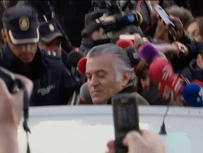 El paseíllo de Bárcenas