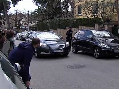 Primeras imágenes de la Infanta después de su imputación