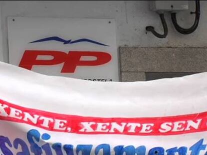 La policía blinda la sede del PP ante la protesta antidesahucios