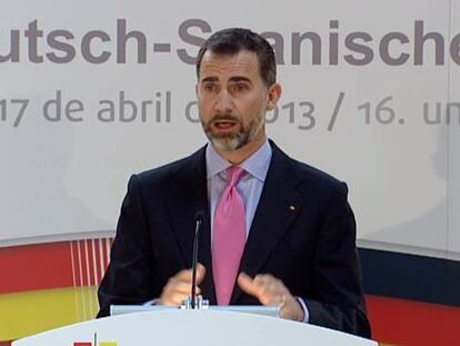 El Príncipe pide ante autoridades alemanas huir de actitudes insolidarias
