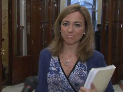 La diputada socialista, Carme Chacón, ha considerado "muy positivo" que Eduardo Madina, secretario general del grupo parlamentario socialista, pueda presentarse a las primarias del PSOE.