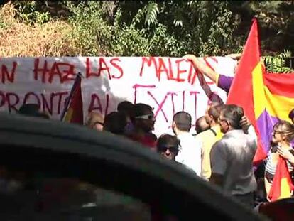 Abucheo a los Príncipes en Cáceres