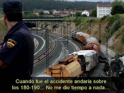 El maquinista del tren de Santiago: “No lo vi. No estoy tan loco como para no frenar”
