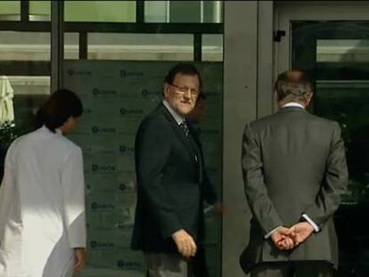 Rajoy visita al Rey: “Estoy convencido de que saldrá pronto de esta situación”