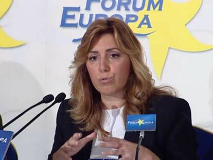 Susana Díaz reparte culpas entre Zapatero y Rajoy por la crisis catalana
