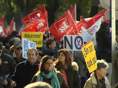 Mareas ciudadanas de toda España protestan contra la política de Rajoy