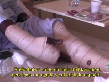 “Tardaron doce horas en coserme las heridas después de saltar la verja”