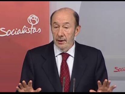 Rubalcaba, contra la reforma ‘a la carta’ de la Constitución que propone el PSC