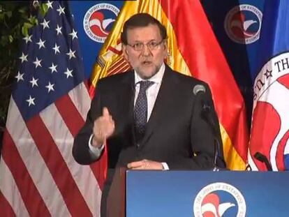 Rajoy reafirma en EE UU el “cambio de ciclo” de la economía española