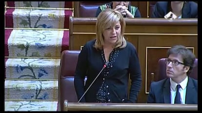 Enfrenteamiento en el Congreso entre Valenciano y Gallardón por la ley del aborto.