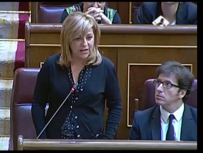 Enfrenteamiento en el Congreso entre Valenciano y Gallardón por la ley del aborto.