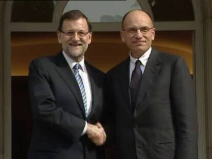 Rajoy y Letta coinciden en que el euro está fuerte para soportar la situación argentina