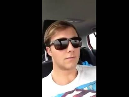 Student who filmed himself driving from passenger seat reports to police