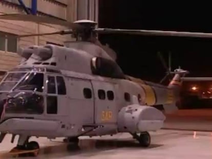 Defensa localiza los restos del helicóptero militar accidentado en Fuerteventura