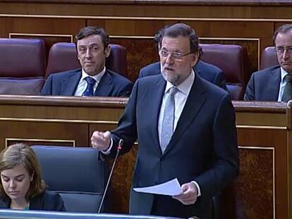 Duro enfrentamiento de Rajoy y Rubalcaba tras el debate sobre Cataluña