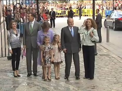 La Familia Real celebra la Pascua en Mallorca sin los duques de Palma
