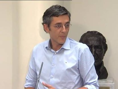 Madina, durante la presentación de su candidatura.
