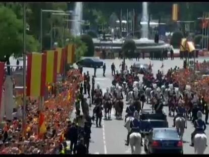El recorrido hasta el Palacio Real