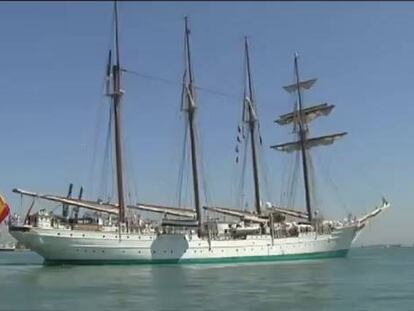 Detenidos tres marineros del buque Juan Sebastián Elcano por tráfico de drogas