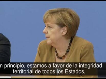 Merkel sobre la consulta catalana: “Opino como el Gobierno español”