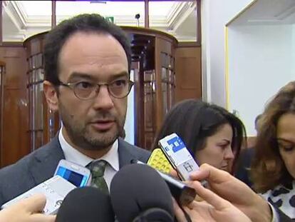 El portaveu parlamentari del PSOE, Antonio Hernando.