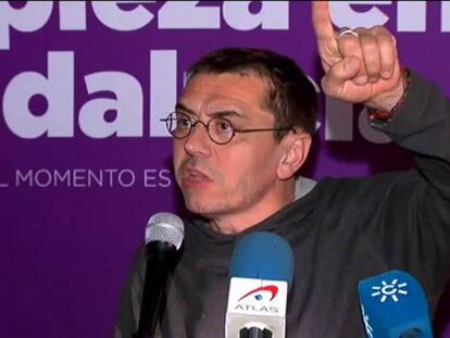 El 'número tres' de Podemos, Juan Carlos Monedero.