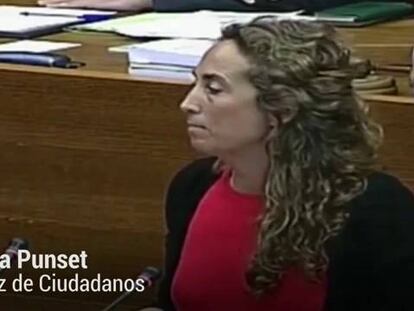 La portavoz de Ciudadanos en las Cortes Valencianas, Carolina Punset.