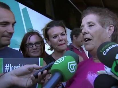 Así fue la vuelta a casa de la abuela canaria que pasó dos días en prisión
