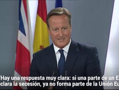 El primer ministro británico, David Cameron.