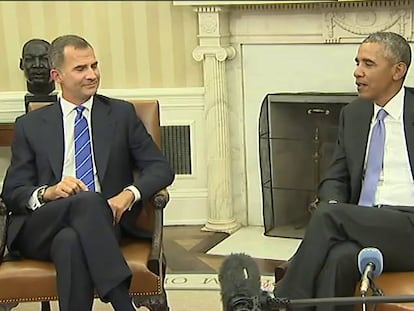 Obama apuesta ante Felipe VI por una España “fuerte y unida”