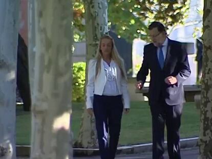 Rajoy recibe en La Moncloa a la esposa de López, opositor venezolano