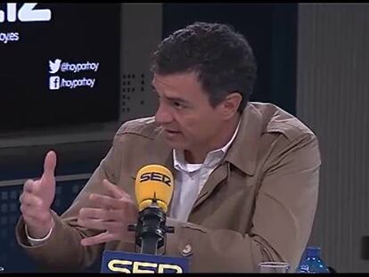 Pedro Sánchez, durante la entrevista.