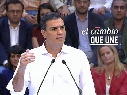 Sánchez defiende abrir las puertas a quien comparta los ideales del PSOE