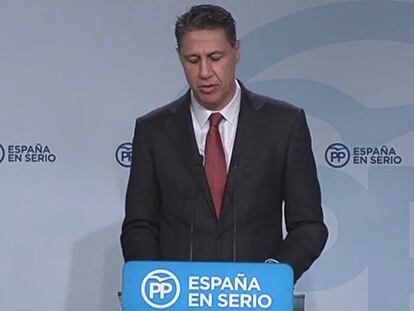 El líder del PP en Cataluña, Xavier García Albiol.