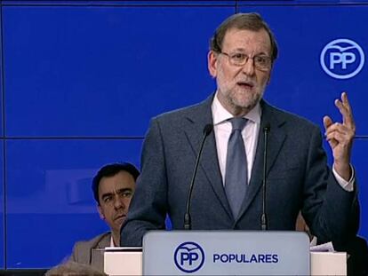 El president del Govern, Mariano Rajoy, aquest dimarts.