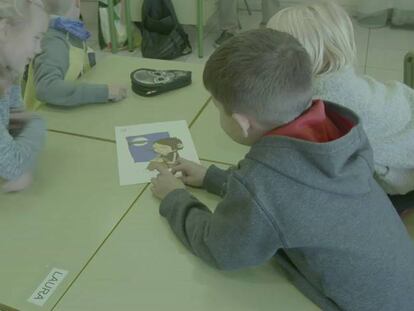 Alunos na escola finlandesa de Fuengirol.